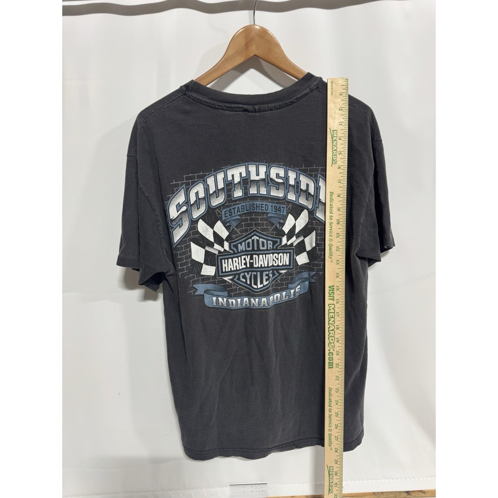 Vintage 1995 SOUTHSIDE HARLEY DAVIDSON INDIANAPOLIS T SHIRT MENS SIZE L Single s - Picture 5 of 10